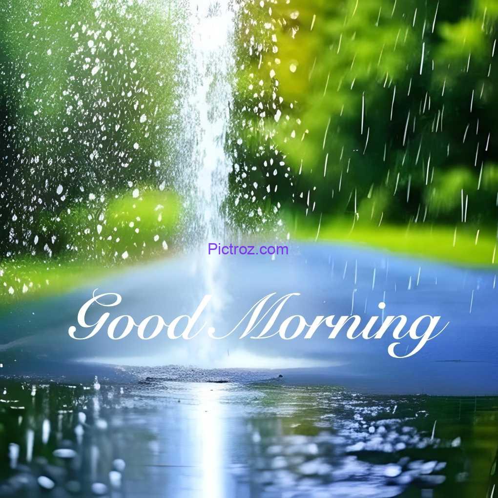 good morning rain images